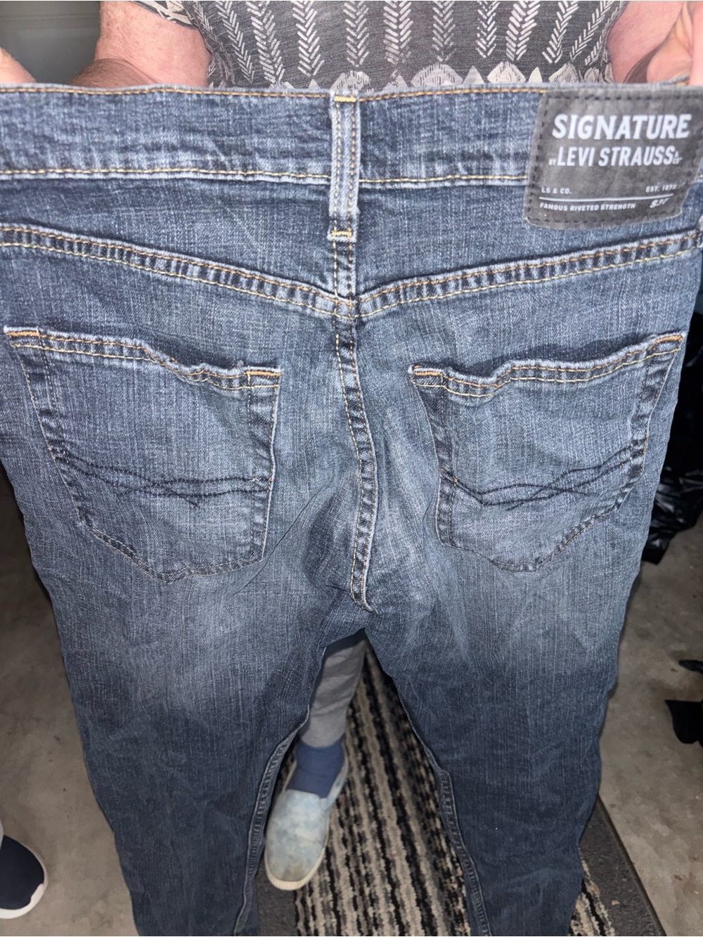 Signature Levi’s Dark Wash Blue Jeans